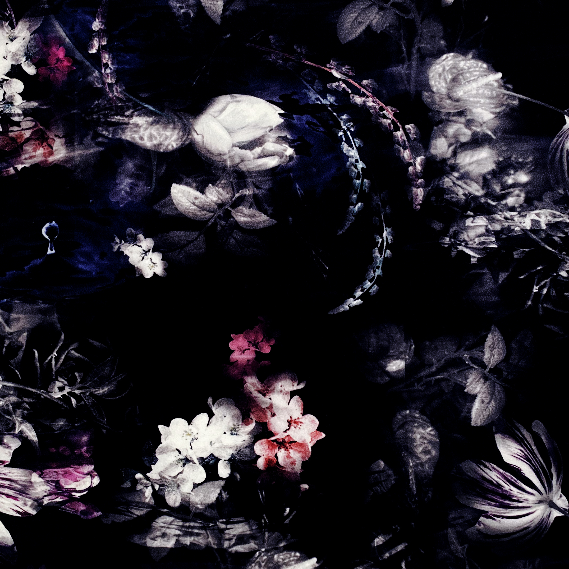 FLORES PRINTED INTERLOCK NYLON FABRIC